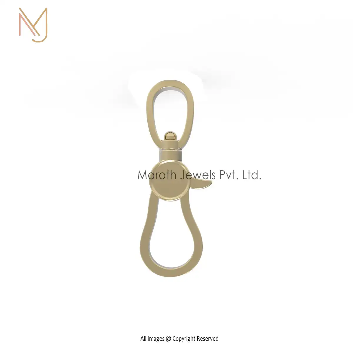 925 Silver Yellow Gold Plated Lobester Clasp Lock Finding Jewelry Manufacturer