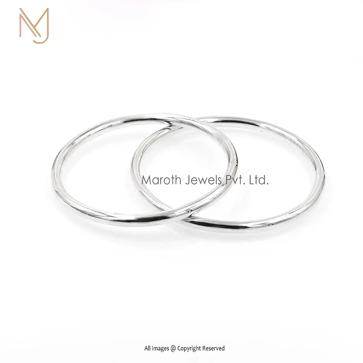 925 Silver Natural Silver Bangle Custom Jewelry