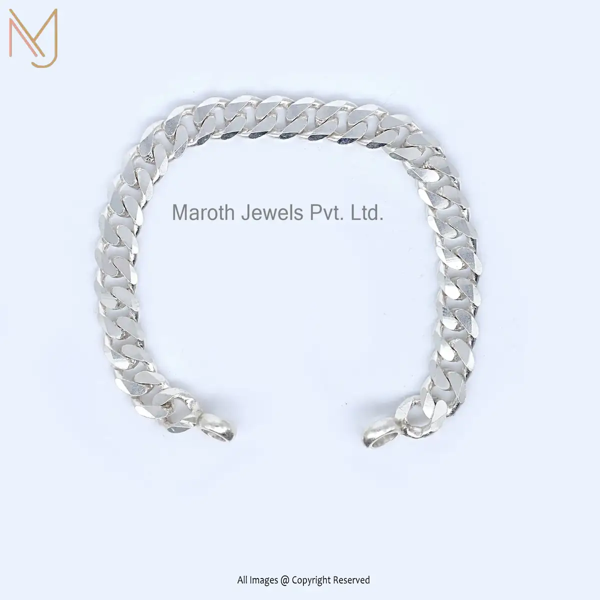 14K Yellow Gold Curb Chain Bracelet Jewelry Manufacturer