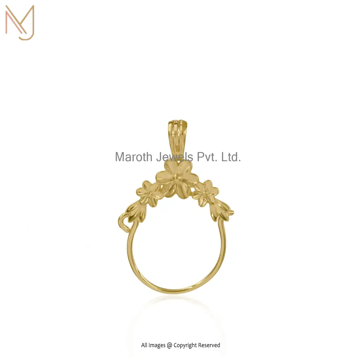 Private Label 925 Silver Charm Holder Pendant