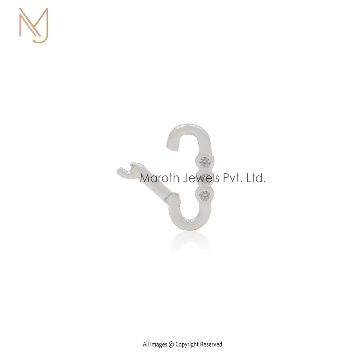 925 Silver Moissanite Enhancer Charm Holder Manufacturer