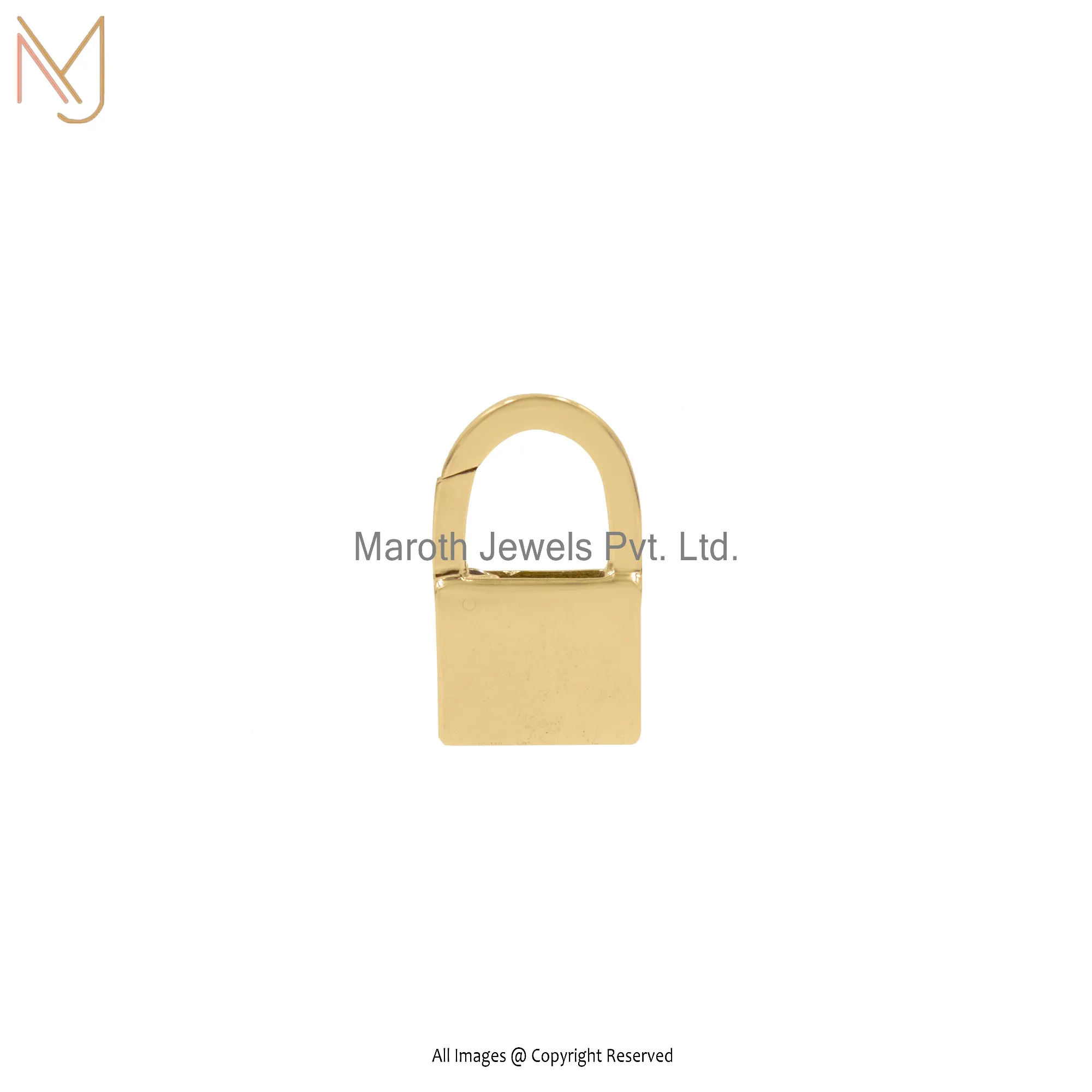 Private Label 925 Silver Padlock Push Lock Enhancer