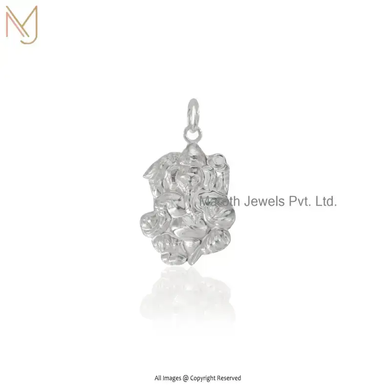 925 Silver Natural Silver Plated Lord Ganesha Pendant Manufacturer