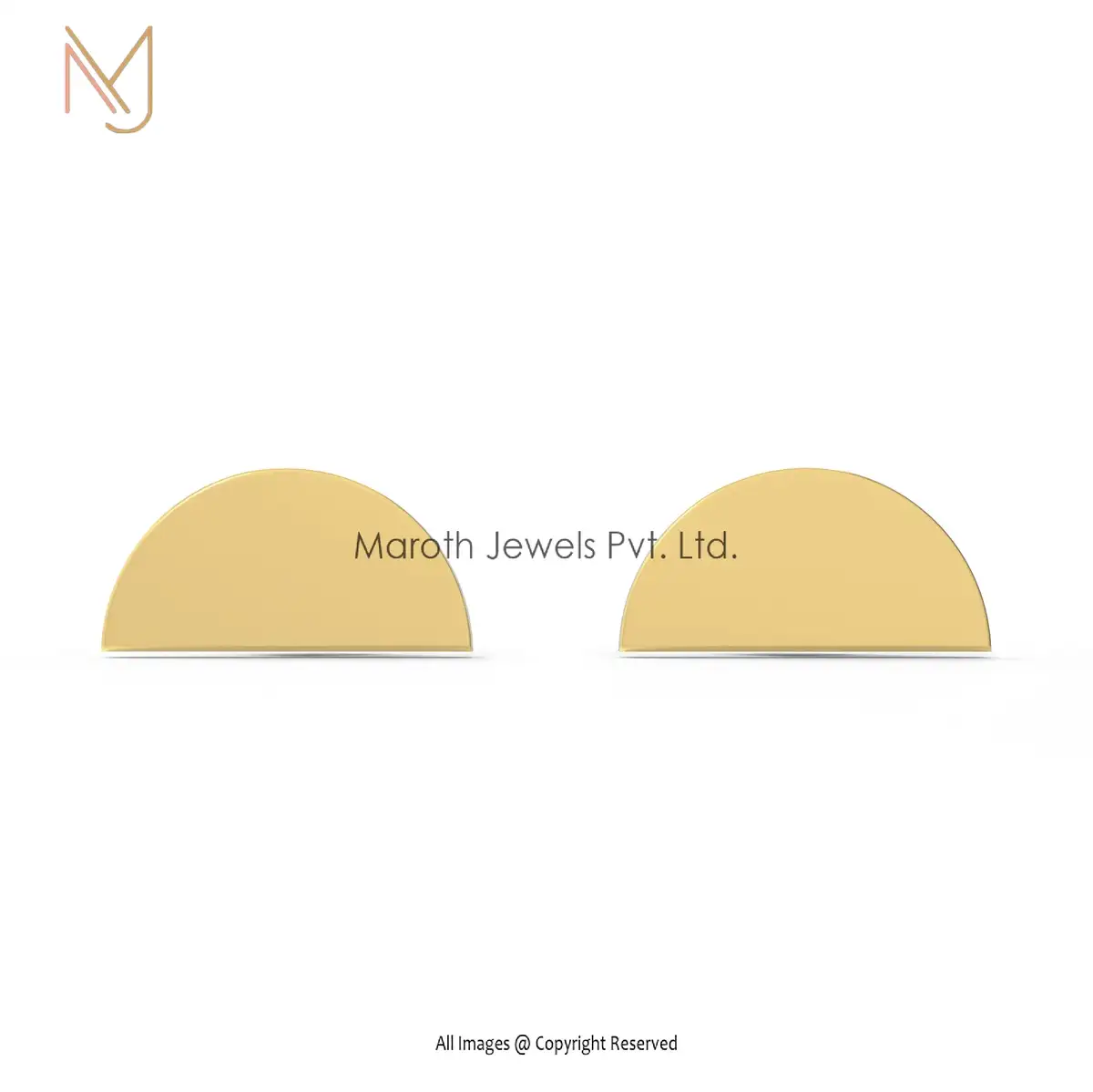 Wholesale 925 Silver Yellow Gold Plated Designer Stud Earring Jewelry