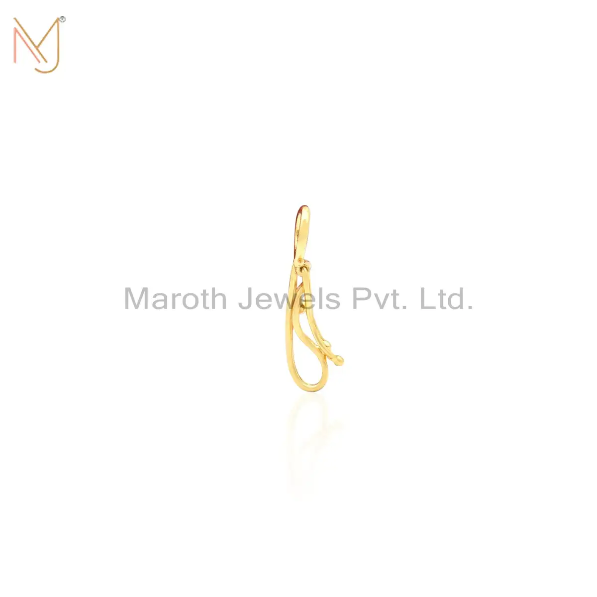 925 Silver Yellow Gold Plated Finding Jewelry Supplier