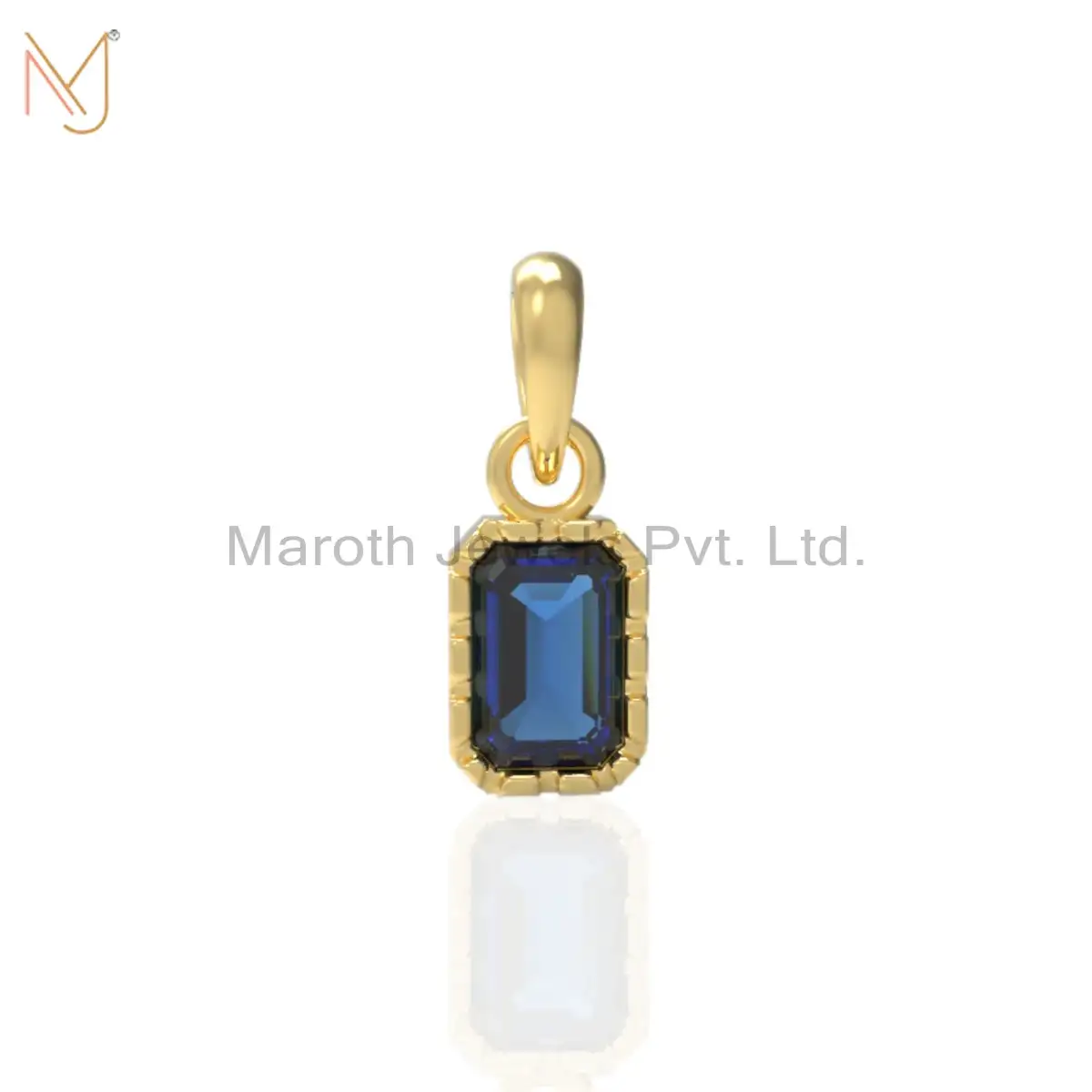 Wholesale 14K Soild Yellow Gold Moissanite Pendant Jewelry