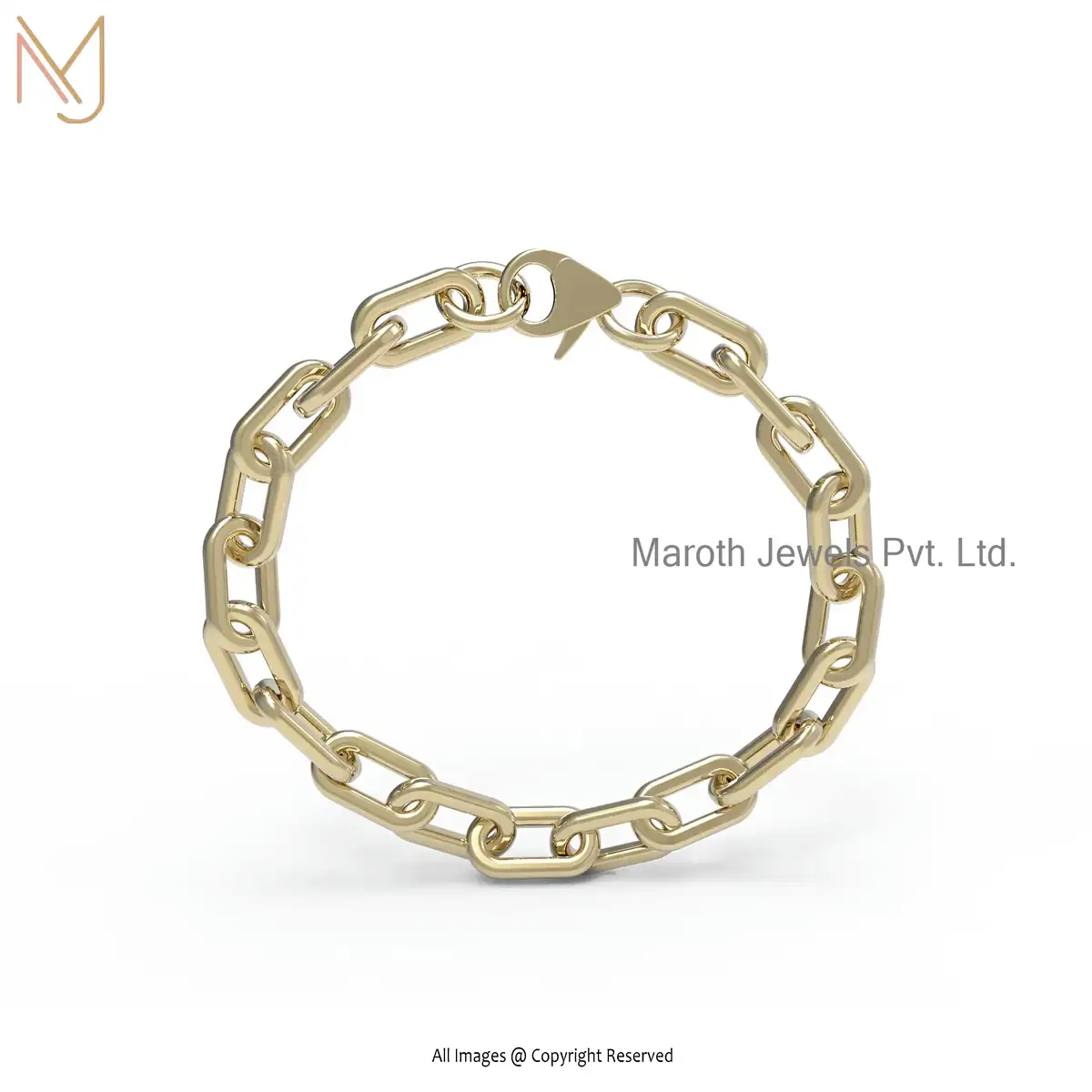 925 Silver Yellow Gold Plated Bracelet Designs Jewelry Manufacturer